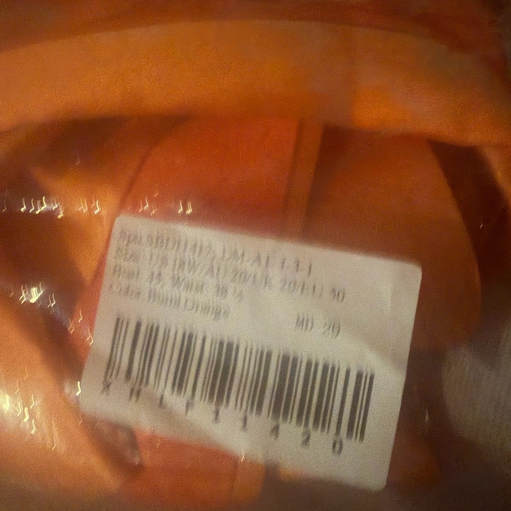 Elegant Strapless Orange Dress - Picture 3 of 3
